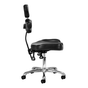 Fauteuil de tatouage PRO INK 973 ergonomique et réglable noir — vue latérale