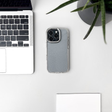 Samsung Galaxy S24 Fe Glitter Case - Transparente com Brocado