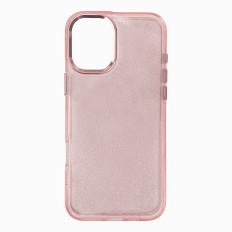 Beschermhoes voor Samsung Galaxy S24 Fe Glitter Case - Roze met Brocade