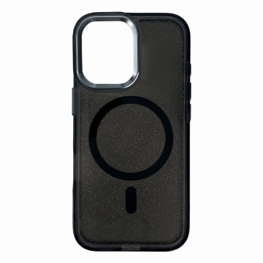 Samsung Galaxy S24 Fe Glitter Case Magsafe - Sort med Brocade