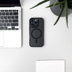 Samsung Galaxy S24 FE GLITITER CASE MAGSAFE - čierna s brokátom