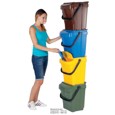 Cesta para classificar recipiente de classificação Urba mais 40l - verde