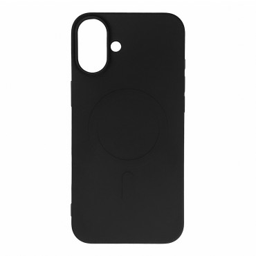 Case Cover voor Samsung Galaxy S24 FE Vloeistof Siliconen Case Magsafe - Zwart