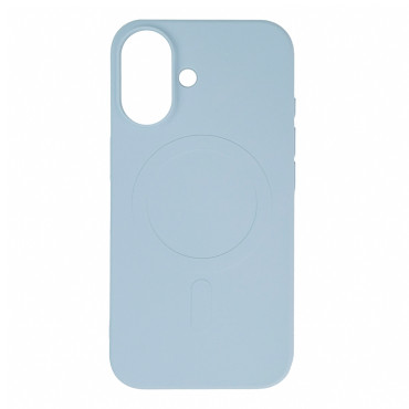 Case Cover voor Samsung Galaxy S24 FE Vloeistof Siliconen Case Magsafe - Lichtblauw