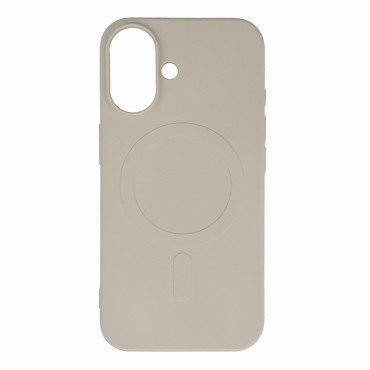 Case Cover för Samsung Galaxy S24 Fe Flytande Silikon Case Magsafe - Beige