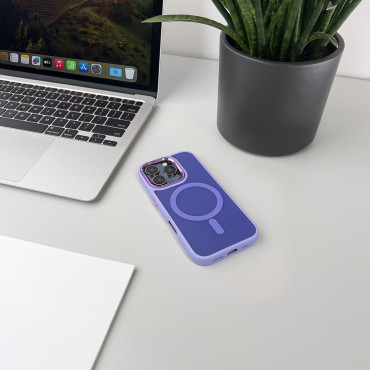 Samsung Galaxy S24 Funda de moda con Magsafe - Púrpura