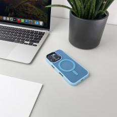 Fall für Samsung Galaxy S24 Modekasten mit Magsafe - Blau