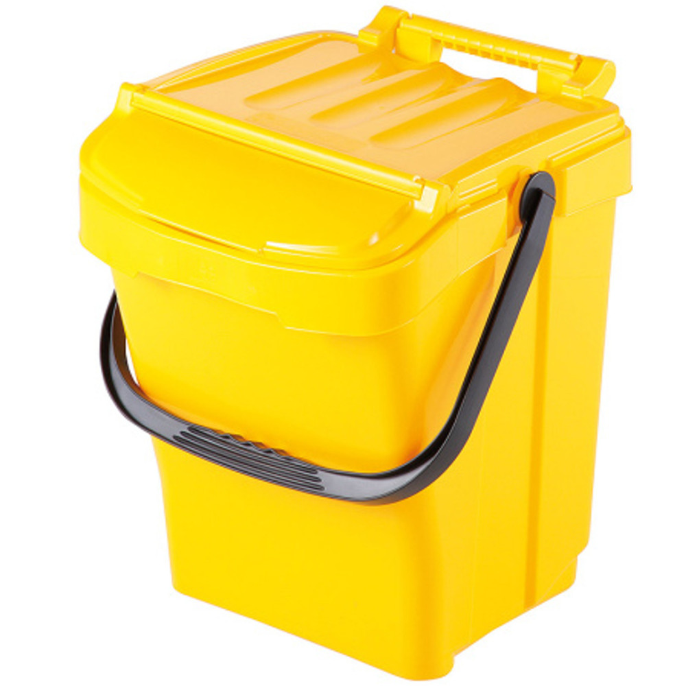 Basket container for segregation sorting rubbish Urba Plus 40L - Yellow