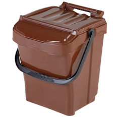 Conteneur de tri pour déchets BIO URBA PLUS 40L - marron