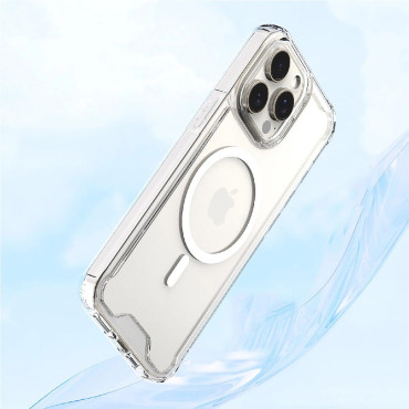 Případový případ na Samsung Galaxy S24 FE Clear Corner Case MagSafe - transparentní