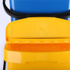 Recipiente de cesta para segregação Classificação de lixo Urba Plus 40L - Amarelo