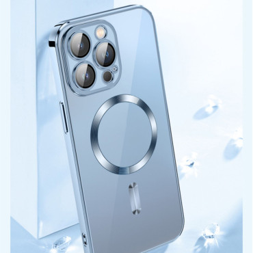 Cas de boîtier sur Samsung Galaxy S24 Fe Glectroplated Magesafe - Noir