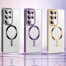 Etui case na Samsung Galaxy S24 FE Electroplated Magsafe - czarne