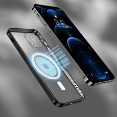 Κάλυψη θήκης για το Samsung Galaxy S24 Fe Ηλεκτρογλωμένο Magsafe - Ασημί