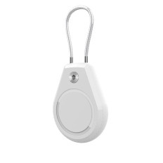 Αδιάβροχη θήκη για τον εντοπιστή Apple Airtag με χάλυβα - λευκό