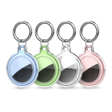 Caso para el localizador Apple Airtag impermeable transparente - 4 PCS
