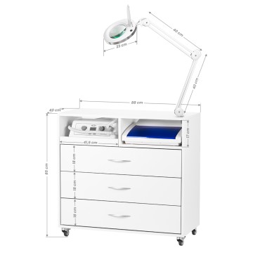 Unità Podologica Y-200 Set Max — vista frontale