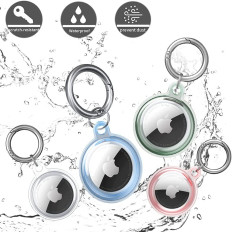 Případ pro lokátor Apple Airtag vodotěsné transparentní - 4 ks