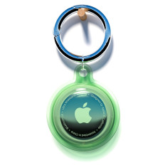 Waterproof case for locator Apple AirTag - green