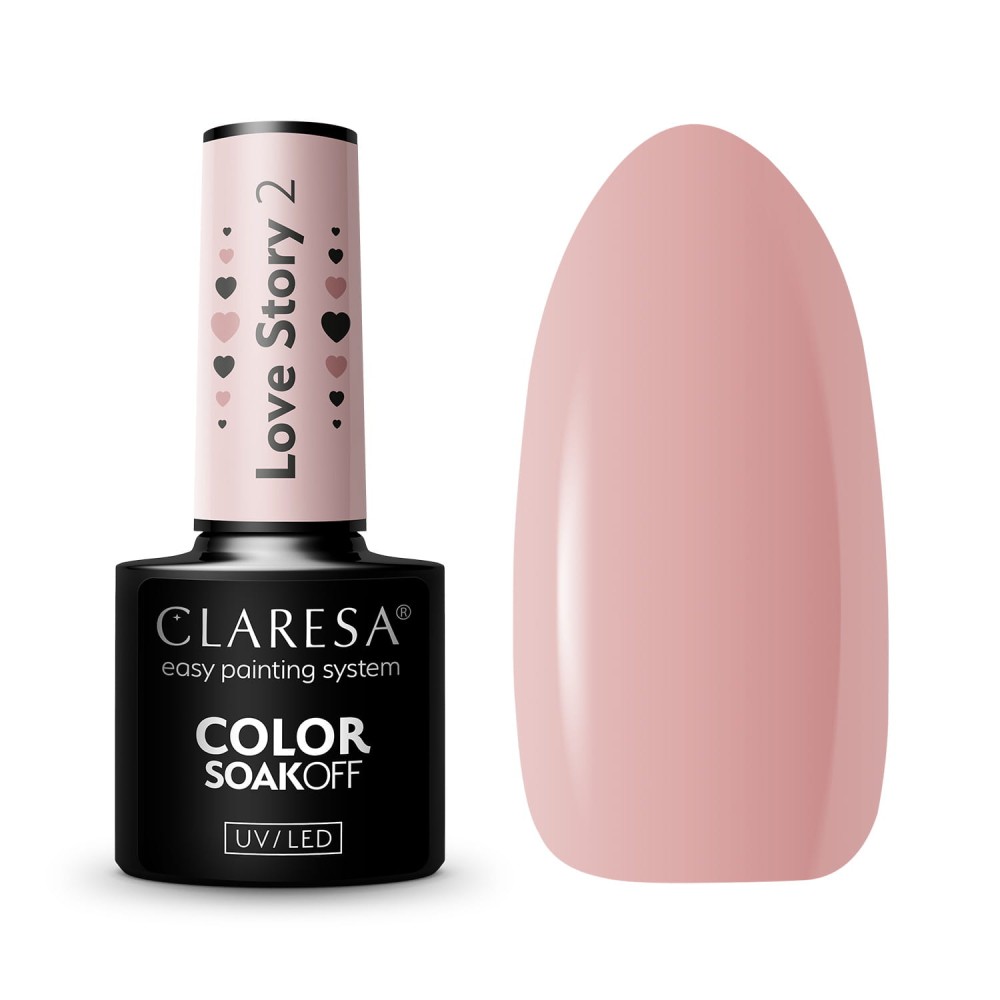 CLARESA Hybrid Polish LOVE STORY 2 - 5 g — tuotteet yhdessä