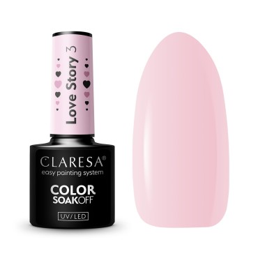 CLARESA LOVE STORY 3 - Υβριδικό Βερνίκι 5g — αντικείμενα μαζί