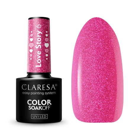 CLARESA Hybrid Polish LOVE STORY 6 - 5 g — zusammen gezeigt