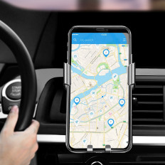 Gravitational Car Handle tarkkailulaitteelle puhallus - musta