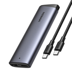 Gehäuse für Disk M.2 NVME PCIe SSD - Silber