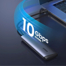 Gehäuse für Disk M.2 NVME PCIe SSD - Silber