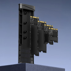 Ház a lemezhez M.2 NVME PCIE SSD - ezüst