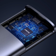 Gehäuse für Disk M.2 NVME PCIe SSD - Silber