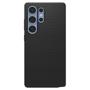The cover case for the Samsung Galaxy S25 Ultra Liquid Air is black