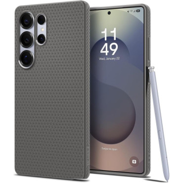 Capa de Caso para Samsung Galaxy S25 Ultra Liquid Air - Cinza