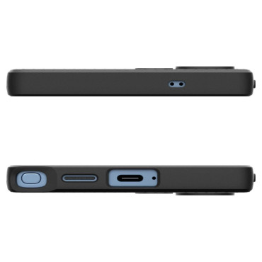 The cover case for the Samsung Galaxy S25 Ultra Liquid Air is black