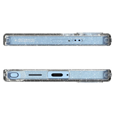 Custodia per custodia per Samsung Galaxy S25 Ultra Liquid Crystal - Trasparenza-Broccato