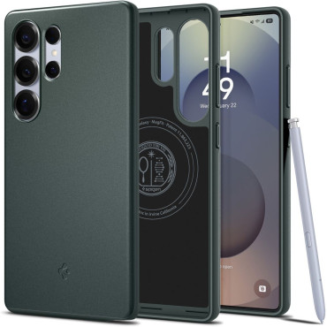 HAPE CAP pro Samsung Galaxy S25 Ultra tenký fit mag - zelená