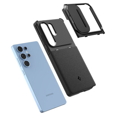 Case Case op Samsung Galaxy S25 Ultra Optik Armor - Zwart