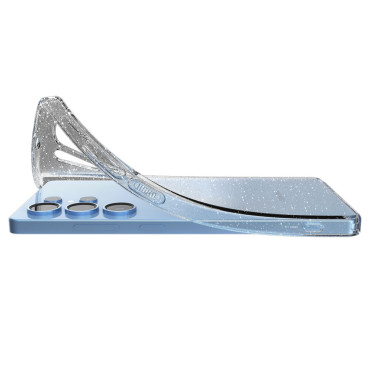 Custodia per custodia per Samsung Galaxy S25 Ultra Liquid Crystal - Trasparenza-Broccato