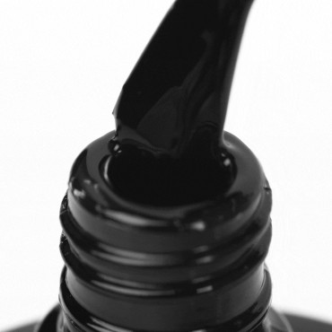 OCHO NAILS Hybride nagellak zwart 002 - 5 g — detail oppervlak