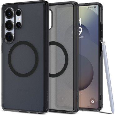 Etui Ultra Hybrid Mag op Samsung Galaxy S25 Ultra - Zwart