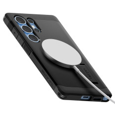 Falletui auf Samsung Galaxy S25 Ultra Tough Armor Magsafe - Schwarz