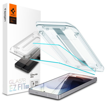 Gehard glas op Samsung Galaxy S25 Ultra Transparent - 2 stuks.