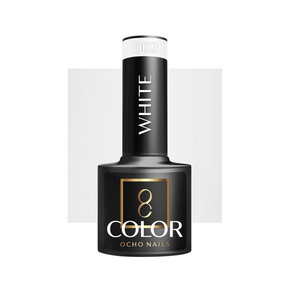 OCHO NAILS Hybrid neglelak hvid 001 - 5 g — forfra
