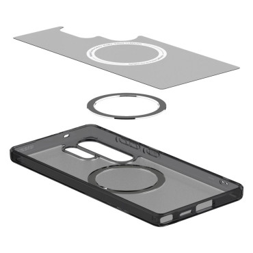 Etui ultra hybrid mag auf samsung galaxy s25 ultra - schwarz