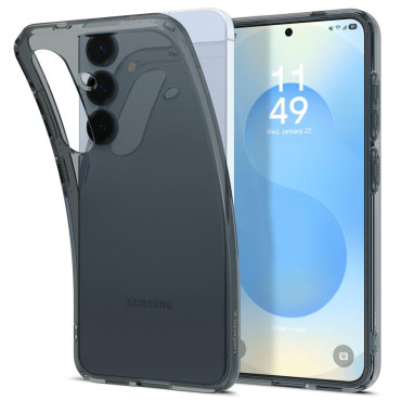 Caso para Samsung Galaxy S25 + Cristal líquido - Negro transparente