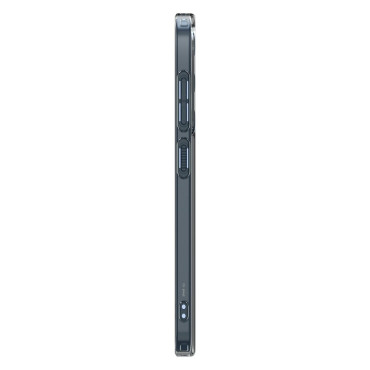 Θήκη για το Samsung Galaxy S25 + υγρό κρύσταλλο - μαύρο διαφανές