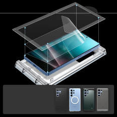 Vetro ibrido su Samsung Galaxy S25 Ultra Elite Shield EZ Fit - Trasparente