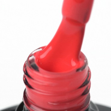 OCHO NAILS Hibrid körömlakk piros 201 - 5 g — közeli kép a felületről