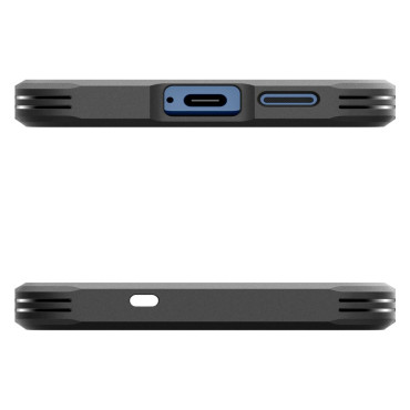 The cover case for the Samsung Galaxy S25+ Tough Armor MagSafe is black