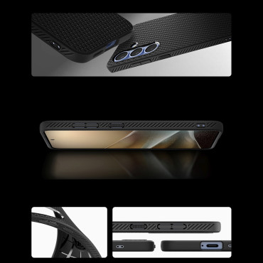 The case for the Samsung Galaxy S25+ Liquid Air - black matte